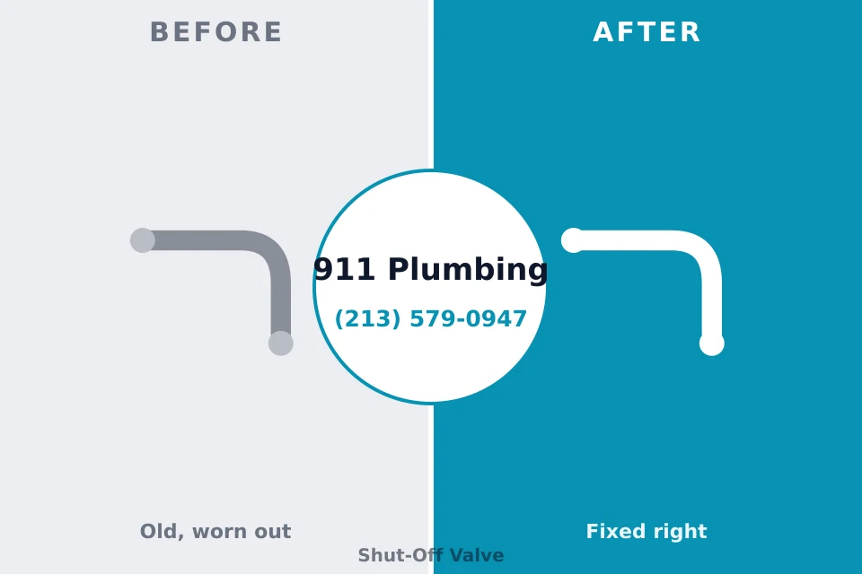 Before and after: plumbing repair Oak Hill, TN